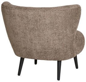 Poltrona marrone in tessuto bouclé Covelo - House Nordic