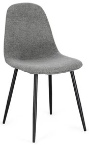 Sedia Da Pranzo Per Interni New Irelia Nero E Grigio Bizzotto