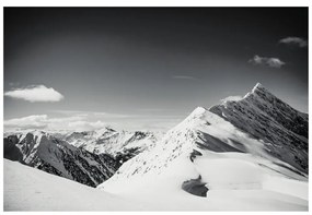 Carta da parati – Montagne innevate in bianco e nero