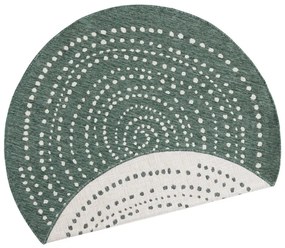 Tappeto bifacciale verde per esterni, Ø 140 cm Bali - NORTHRUGS