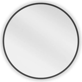 Mexen Loft specchio da bagno rotondo 40 cm, cornice nera - 9850-040-040-000-70