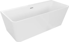 Mexen Volta vasca freestanding a parete 170 x 75 cm, bianca, troppo pieno cromato - 51131707500-01