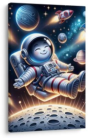 Quadro su tela – Astronauta felice nello spazio