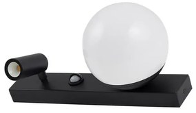 Larcie LED All'aperto Applique da Parete w/Sensore Nero/Bianco - Lindby