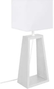 Tosel  Lampade d’ufficio lampada da comodino tondo legno bianco  Tosel