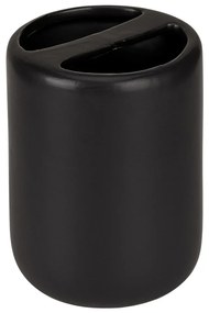 Portaspazzolino nero opaco in ceramica Olinda – Allstar