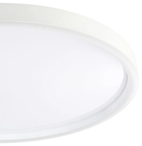 Plafoniera Moderna Montemorelos-Z Alluminio Bianco Luce Led Integrato 34,5W