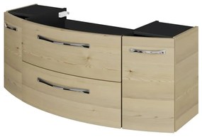 Mobile da bagno sospeso sotto lavabo L 119 x H 48 x P 46.2 cm rovere, 2 cassetti, 2 ante PELIPAL Cassca