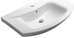 Aqualine - Lavabo da incasso ZERO 75x48,5 cm ceramica/bianco