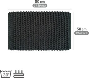 Tappetino per il bagno verde scuro in tessuto 50x80 cm Solivo – Wenko