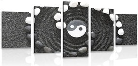 Quadri 5 pezzi – Armonico Yin e Yang