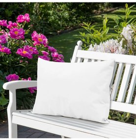Cuscino da giardino impermeabile 50x70 cm bianco