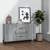 Credenza Grigio Sonoma 100x36x60 cm in Legno Multistrato 817469