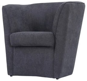 Poltrona moderna Grigio in tessuto antimacchia imbottita