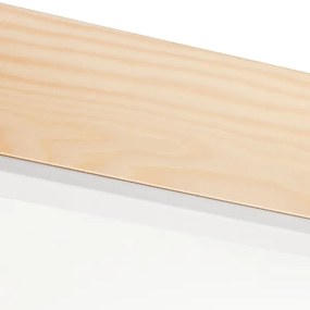 Plafoniera NATURAL SQUARE 4xE27/15W/230V 48x48 cm pino/bianco