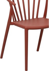 Sedia da esterno marrone in plastica Capri – Bonami Essentials