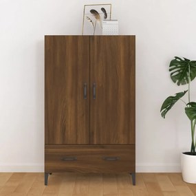 Credenza Rovere Marrone 70x31x115 Cm İn Legno Multistrato /