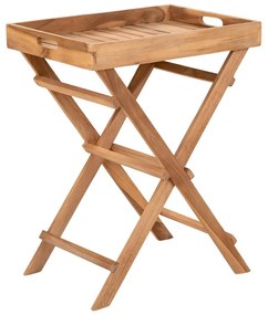 Tavolino di servizio da esterno in teak massiccio 29x39 cm Ronda – House Nordic