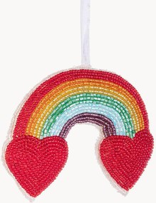 Set di 6 addobbi natalizi in cotone Rainbow