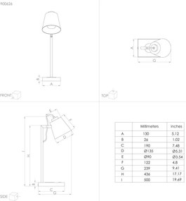 Eglo 900626 - Lampada LED dimmerabile con ricarica wireless LACEY LED/5,5W/230V