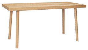 Tavolo da pranzo in rovere naturale 80x160 cm Herringbone - Hübsch