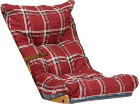 Cuscino imbottito per poltrona relax sdraio - Rosso Luk