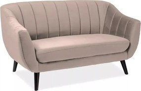 Divano 2 posti Elite 2 Velvet beige – 153x85x83 cm