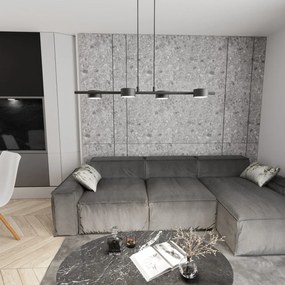 Lampadario a sospensione SORA 4 Nero 4xGX53 da interno