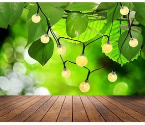 Catena LED solare 30xLED/8 funzioni 300 mAh 4,9m IP44 bianco caldo