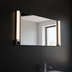 Lampada LED da Specchio 15W 66cm Cromata IP54 con Presa e Interruttore Colore Bianco Naturale 4.000K