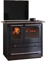 termocucina a legna 'termosovrana dsa' colore nero antracite 7000140nlm