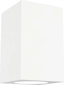 Plafoniera Quadrata 70x70mm h110mm GU10 in Gesso Pitturabile