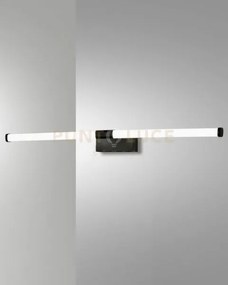 Ago applique nero da specchio a led 3000k - 14w - 840 lm l.61,5cm ip44