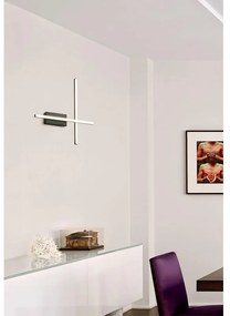 Applique LED design Hope nero, luce con 3 temperature di colore NOVECENTO