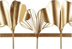 Appendiabiti da parete in metallo color oro Leaves - Mauro Ferretti