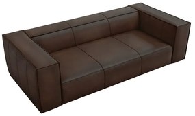Divano in pelle marrone scuro 227 cm Madame - Windsor &amp; Co Sofas