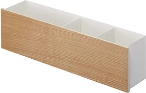 Organizer bianco/di colore naturale in metallo per cancelleria Rin – YAMAZAKI