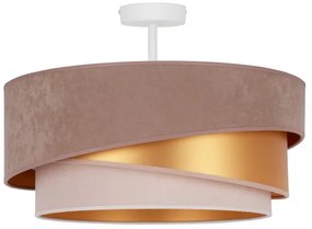 Duolla - Lampadario a plafone KOBO 1xE27/15W/230V diametro 45 cm beige/oro/color crema