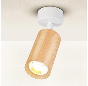 Brilagi - Faretto SELE 1xGU10/30W/230V bianco/decorazioni in rovere