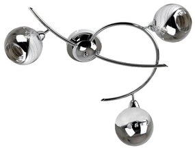 Plafoniera neoclassico Mirror cromo IP20, 3XE14