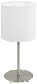 Eglo 54744 - Lampada da tavolo ANADIA 1xE14/40W/230V bianco/cromo opaco