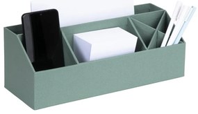 Organizer verde in cartone per cancelleria Elisa Canvas Paper Laminate – Bigso