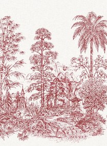 Jannelli & Volpi Wandbild Mandalay - White Red Panel 8