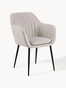 Sedia con gambe in metallo Emilia