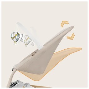 Lionelo - Dondolo per bambini LILAC beige