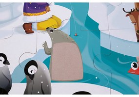Puzzle Tattile la Vita Sulla Banchisa - 20 pezzi