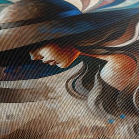 Quadro su tela – Ritratto astratto di donna