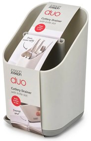 Scolaposate in plastica grigio chiaro 12x11 cm Duo - Joseph Joseph