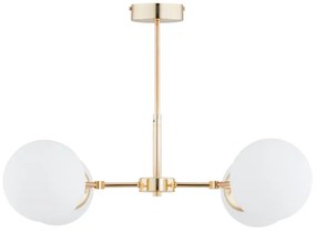 Lampadario on a pole FOTON  4xE14/40W/230V oro/bianco