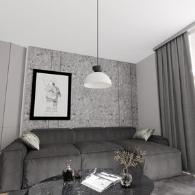 Lampadario Minimal Efesto Acciaio Bianco Nero 1 Luce Gx53 Ip20